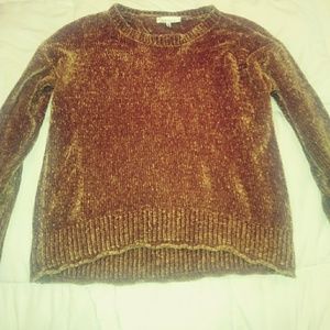 Mustard yellow Chenille Sweater